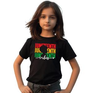 hrcfbk Toddler Baby Boys Girls Juneteenth T-Shirt Short Sleeve Black History Freedom Day Kids Shirt