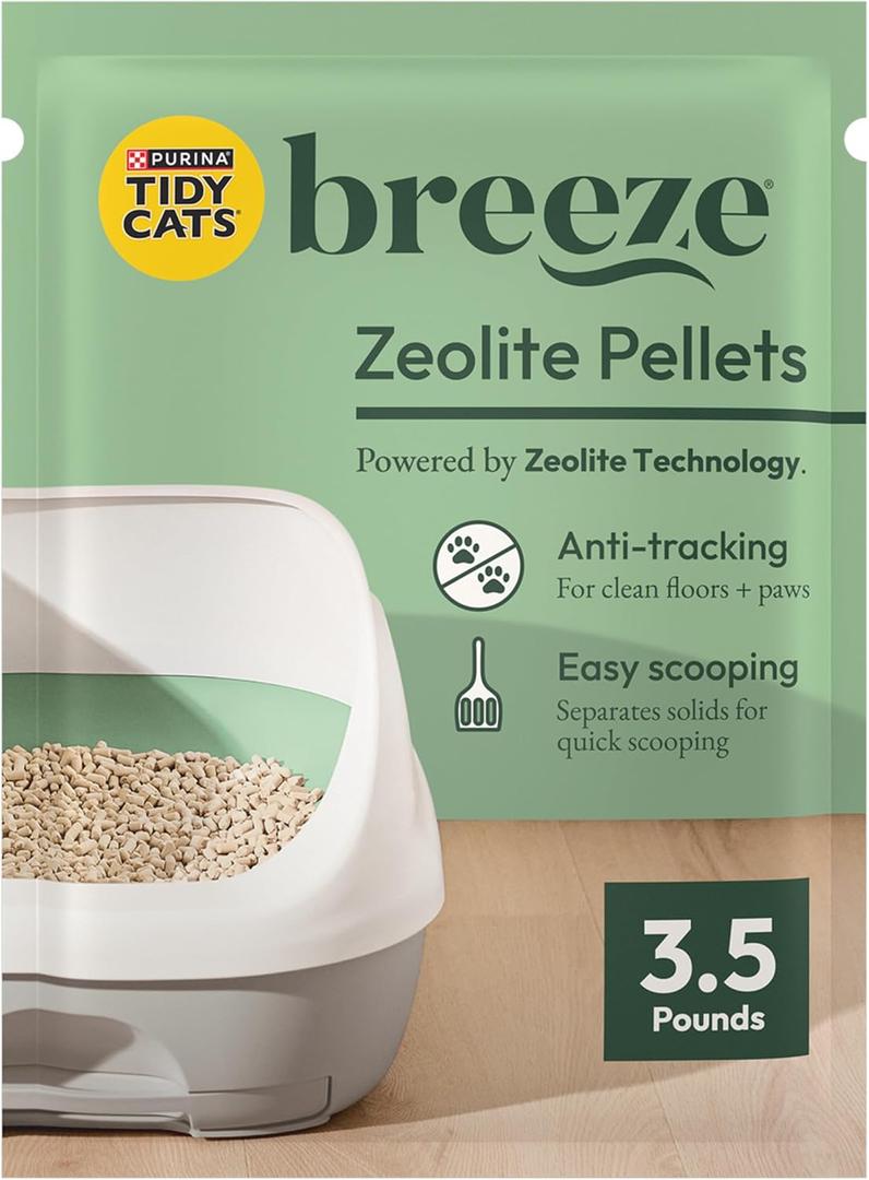 Purina Tidy Cats Litter Pellets, Breeze Refill Litter Pellets in Recyclable Box - (6) 3.5 lb. Bags
