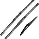 3Pcs Nissan Rogue Windshield Wiper Blades 2014-2023, Nissan Pathfinder 2013-2023,Original Equipment Automotive Replacement Windshield Wiper Blades- 26"/17"/12" (Set of 3) U/J HOOK