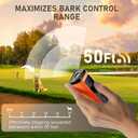 Dog Bark Deterrent Devices Rechargeable Anti-Barking Device for Dogs 50ft Long Range Ultrasonic Correct Your Dog's Bad Behavior at the Push of aButton Better Than Shock Collars or Dog Training Collars