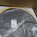 Round Wood Mirror for Wall,36 Inch Circle Decorative Mirror with Walnut Frame,Rustic Bathroom Hanging Vanity Mirror for Entryway,Bedroom or Living Room