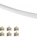 G-PLUS Hood Molding Trim Moulding Chrome Compatible with GMC Sierra 1500 2007-2013/ Sierra 2500 HD 3500 HD 2007-2010 Replacement for GM1235109 10385156 | Trim Molding Chrome Replacement GM1235109 10385156