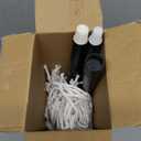 KeFanta Mop for Floor Cleaning,2 Pcs Cotton String Wet Mops Replacement Head Refill Compatible with Microfiber Cloth Mop & 0.8" Diameter Mops Handle(1 Handle & 2 Heads) (Small, Blue)