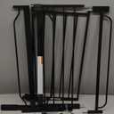 Regalo Easy Step 49-Inch Extra Wide Baby Gate, Includes 4 & 12 Inch Extension, 4 Pack of Pressure Mount and Wall Mount Kit, Black