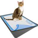 TidyFriend Puppy Pad Holder Tray Fits for 11.5 x 17 Wee Wee Pee Pads - Stable Grip, Raised Edges, Quick-Wipe Silicone Surface Dog Potty Tray Holder for Indoor Flooring Protection (Grey)