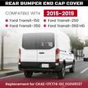 HECASA Rear Bumper End Cap Cover Compatible with 2015-2019 Ford Transit 150 250 350 350HD Replacement for CK4Z-17F774-DC FO1105137 Right Passenger Side Rear Bumper Corner Cover