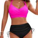 Blooming Jelly Women's High Waist Bikini Briefs, Medium