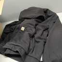 Carhartt Men's Big & Tall RD Rockland Sherpa Lined Hooded Sweatshirt, Black, 3X-Large/Tall