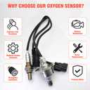 2PCS 234-5029 234-4238 Oxygen Sensor Upstream Downstream (2.0L 2.4L) Compatible with Hyundai Tucson Sonata Santa Fe KIA Forte Optima Rondo Sorento Sportage