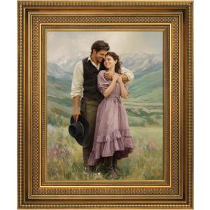2.4" Wide Vintage Frame for 16x20 Rococo Abstract Paintings, Traditional Ornate Photo Frames for Art Lover Housewarming Birthday Wedding Grandparents Teacher Gift, No Cover & Back (Gold)