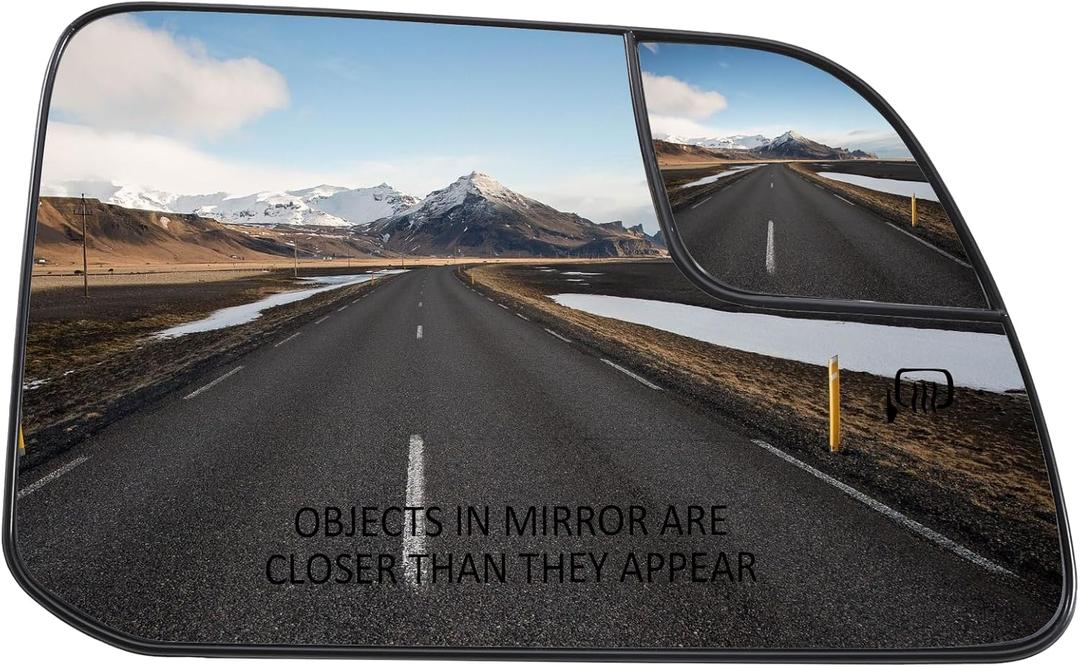 Passenger Side Mirror Replacement for Ford Edge 2011 2012 2013 2014, for Lincoln MKX 2011 2012 2013 2014 - Right Side Mirror Glass, Rear View Mirrors Glass with Power Heated