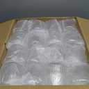 BESTSTAR 36 Pcs 12 oz Plastic Clear Ribbed Wine Glasses, Origami Ripple Disposable Champagne Glasses Elegant Whiskey Glasses Ideal for Weddings, Bars, Christmas, Halloween, Pool Party, Daily Use