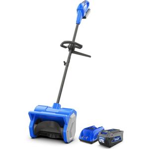 Wild Badger Power 40V Cordless Snow Shovel, 12" Brushless, 20 FT Throw, 8" Depth, 4.0Ah Battery & Fast Charger Included, for Steps, Porches, Walkways & Driveways