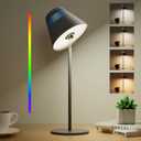 Honeywell Cordless Table Lamp Rechargeable, M1 Sunturalux Portable LED Desk Lamp 5200mAh Battery Operated 4Color 9RGB Dimmable Touch Control Night Light for Restaurant Living Bedroom Bedside Lamps