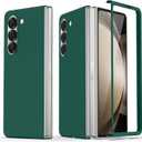 Compatible for Samsung Galaxy Z Fold 6 Case, Ultra-Thin Silky Hard PC Matte Bumper Cute Pretty Phone Case Cover for Samsung Galaxy Z Fold 6 5G, Army Green(12-49)