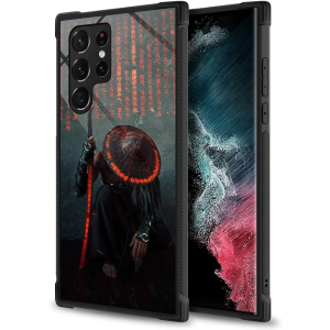 Compatible with Samsung Galaxy S24 Ultra Case, Samurai Galaxy S24 Ultra Case for Boys Man, Soft TPU Bumper Design Anti-Scratch Shockproof 6.9-inch