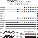 Copic Markers MLA2 Multiliner Inking Pen, Set A-2,Black