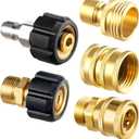 Twinkle Star Pressure Washer Adapter Set, Quick Disconnect Kit, M22 14 mm Quick Connect Swivel to 3/8'' Quick Connect Fittings, 3/4" to Quick Release 9 Sets