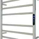 KWW Heated Towel Rack, Remote Control with APP Tuya, Towel Warmer with Timer, Wall Mounted Hot Towel Warmer for Bathroom (Polished, 5 Bars)