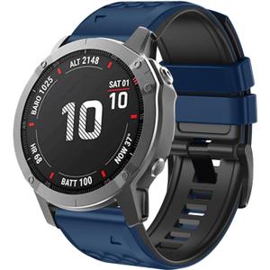22mm watch band for garmin watch fenix 8 47mm fenix 6 pro solar fenix 7 pro sapphire solar fenix 5 quickfit 22 watch bands for garmin watch replacement strap (22-CAPTAINBLUE-BLACK)