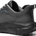 Wide Toe Box Shoes for Men, Lightweight Non Slip Walking Sneakers with Barefoot Feel, Breathable Trail Gym Shoes (Gray)