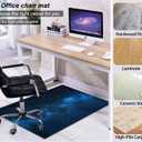 Chair Mat for Hardwood Floor,48"*36" Under Desk Mat for Rolling Computer Chair &Low Pile Carpet Floor,Anti-Slip Floor Protector for Home Office Blue Starry Sky