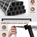 5FT Square Tube Handrails for Indoor Stairs,Black Metal Staircase Handrail 500LBS Load,Industrial Pipe Stair Safety Rails for Seniors,Kids,Pregnant,Rust-Resistant Stair Railing for Loft,Porch,Deck