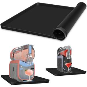 Silicone Mat for Ninja Slushi Max Machine, 21.6 * 15.7 * 0.67 inch Countertop Protector Mat Compatible with Ninja Creami Ice Gream Maker Series, Black