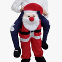 Santa Claus Shoulder Carry Christmas Costume Ride On Me Mascot Fancy Party Dress Adult
One Size