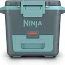 Ninja FrostVault 30qt Hard Cooler with Dry Zone | Integrated Fridge-Temp Dry Storage Drawer | Premium Heavy-Duty Insulated Cooler | Keeps Ice Cold for Days | Halocline Green | FB131TL