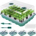 192 Cell Seed Starter Tray, Seed Starter Kit with Adjustable Humidity Dome, Seed Starting Trays Plant Starter Kit for Seeds Growing Starting, Indoor Gardening, Greenhouse