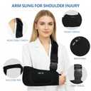 SPRING SEAON Arm Sling Shoulder Immobilizer for Women and Men, Rotator Cuff Support Brace Adjustable Sling for Shoulder,Arm,Wrist,Elbow,and Clavicle Injury, Large
