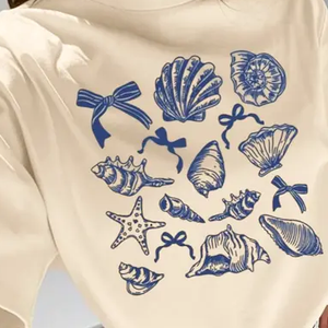 Croquette Bows and Seashells Women's T-Shirt