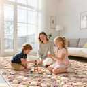 Baby Play Mat - 71" X 59",Premium Thicker Foam Machine Washable, Extra Large Anti-Slip Soft Cushioning Foam Playmats for Babies and Toddlers, Foldable Baby Crawling Mat for Playpen