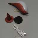 2Pack Small Cute Bird Table Lamp, Touch Bird Night Light, Cordless Bedside Lamp, Desk Lamp for Reading, 3-Way Dimmable USB Rechargeable Battery 2600mAh Nightstand Lamp for Bedroom, Home/Office Decor (Maple Red)