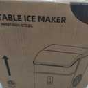 Kismile Nugget Ice Maker,33 Lbs/24H,Chewable Ice,Self-Cleaning,Steel