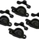 QCAA Forged Brass Sash Lock in Solid Brass, CTC 2", Oil Rubbed Bronze US10B, 4 Pack, Made in Taiwan (ORB)
