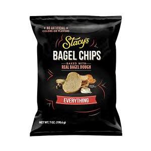 4 x Stacy's bagel chips everything