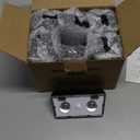 Solar Fence Lights Outdoor, 12 Pack IP65 Waterproof Fence Lights Solar Powered with Ultra-Bright LED Lens, 9 Color Modes, 12+ Hours Steady Glow for Deck/Backyard/Patio/Pool/Wall - Black