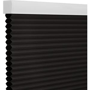 Changshade Blackout Cordless Cellular Shades for Windows,Honeycomb Blinds with Thermal Insulation,UV Protection,Child Safe,Privacy Light Control,Easy to Install36" W x 72" H,Black