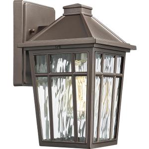 Darkaway Outdoor Sconce Lights Wall Light Fixtures, Exterior Porch Light Outdoor Sconce Anti-Rust Waterproof Aluminum Outside Light with Water Ripple Glass for Patio Yard Doorway Garage (Medium1 pack, Bronze)