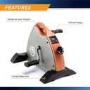 Marcy Under Desk Mini Pedal Leg and Arm Exercise Cycle with Adjustable Magnetic Resistance Leg Exercisers
