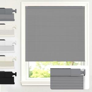 AOSKY No Drill Cordless Blackout Cellular Shades, 28.5" W x 48" H, Grey