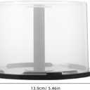 Angoily Cd Storage Bucket Set of 2 Portable Dvd Holder Organizer Clear Plastic Container for Media Protection Compact 5.47X5.47X3.14In Storage Case for Home Car (Assorted Color)