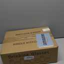 Mfacoy Drinking Glasses Set of 8-4 Tall Glass Cups 18 oz & 4 Short Stemless Wine Glasses 13 oz, Highball Glasses, Glassware Sets for Cocktail, Beer, Wine, Whiskey, Water & Juice Drinkware