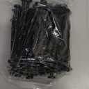 100 Pack Plastic Landscape Anchoring Stakes Plastic Edging Garden Spikes Spiral Ground Stakes Nylon Spikes for Paver Edging, Weed Barriers, Turf, House Construction