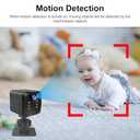 Mini Camera 4K HD WiFi Wireless Security Camera with Motion Detection, Night Vision App Control, Cloud & SD Storage Support- Ideal for Pet, Baby, and Nanny Surveillance