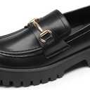 DREAM PAIRS Loafers for Women Platform Chunky Penny Loafer Slip On Casual Dressy Business Shoes with Arch Support