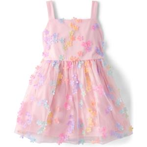 The Children's Place Girls Dressy Dress, Sleeveless (12, Bright Pink)