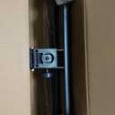 alawooder 25 Inch Mobile Folding Desk - No Assembly, Pneumatic Sit-Stand, 29-42" Height Adjustable Rolling Laptop Desk with Hidden Wheels, 0-90 Tilt Top for Home Office, Craft & Study (Black)